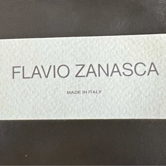 Nebuloni by Flavio Zanasca Made in Italy Genuine Leather Black Tote Bag - Picture 10 of 13